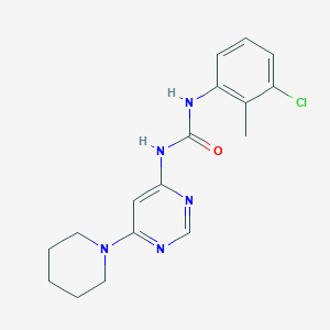 1-(3-Chloro-2-methylphenyl)-3-(6-(piperidin-1-yl)pyrimidin-4-yl)urea