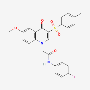 N-(4-fluorophenyl)-2-(6-methoxy-4-oxo-3-tosylquinolin-1(4H)-yl)acetamide
