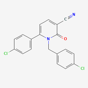 1-(4-Chlorobenzyl)-6-(4-chlorophenyl)-2-oxo-1,2-dihydro-3-pyridinecarbonitrile