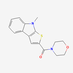 (8-methyl-8H-thieno[2,3-b]indol-2-yl)(morpholino)methanone