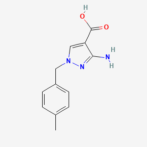 3-amino-1-(4-methylbenzyl)-1H-pyrazole-4-carboxylic acid