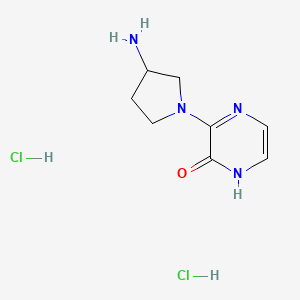 3-(3-Aminopyrrolidin-1-yl)pyrazin-2(1H)-one dihydrochloride