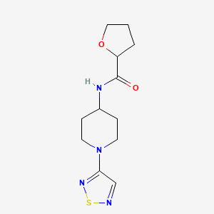 N-[1-(1,2,5-thiadiazol-3-yl)piperidin-4-yl]oxolane-2-carboxamide