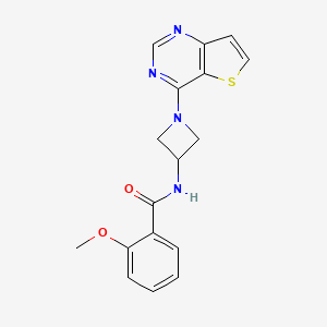 2-Methoxy-N-(1-thieno[3,2-d]pyrimidin-4-ylazetidin-3-yl)benzamide