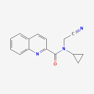 N-(cyanomethyl)-N-cyclopropylquinoline-2-carboxamide