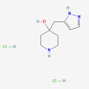 4-((1H-Pyrazol-3-yl)methyl)piperidin-4-ol dihydrochloride