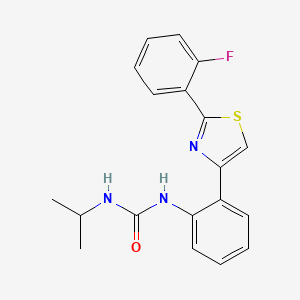 1-(2-(2-(2-Fluorophenyl)thiazol-4-yl)phenyl)-3-isopropylurea