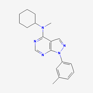 N-cyclohexyl-N-methyl-1-(3-methylphenyl)pyrazolo[3,4-d]pyrimidin-4-amine