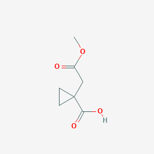 1-(2-Methoxy-2-oxoethyl)cyclopropane-1-carboxylic acid