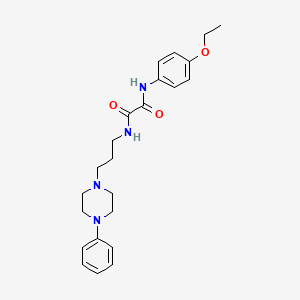 molecular formula C23H30N4O3 B2794028 N1-(4-ethoxyphenyl)-N2-(3-(4-phenylpiperazin-1-yl)propyl)oxalamide CAS No. 1049508-62-4