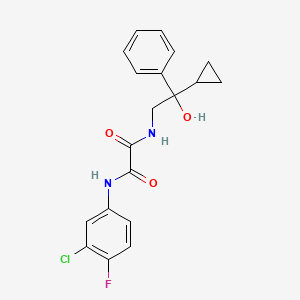 N1-(3-chloro-4-fluorophenyl)-N2-(2-cyclopropyl-2-hydroxy-2-phenylethyl)oxalamide