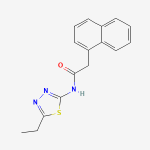 molecular formula C16H15N3OS B2794058 N-(5-ethyl-1,3,4-thiadiazol-2-yl)-2-(naphthalen-1-yl)acetamide CAS No. 361198-14-3