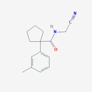 molecular formula C15H18N2O B2794085 N-(cyanomethyl)-1-(3-methylphenyl)cyclopentane-1-carboxamide CAS No. 1311591-19-1