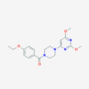 4-[4-(4-ethoxybenzoyl)piperazin-1-yl]-2,6-dimethoxypyrimidine