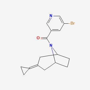 8-(5-Bromopyridine-3-carbonyl)-3-cyclopropylidene-8-azabicyclo[3.2.1]octane