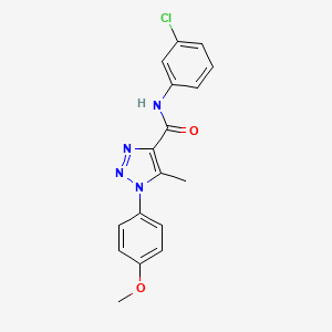N-(3-chlorophenyl)-1-(4-methoxyphenyl)-5-methyl-1H-1,2,3-triazole-4-carboxamide