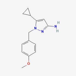 5-cyclopropyl-1-(4-methoxybenzyl)-1H-pyrazol-3-amine