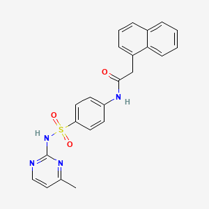 N-[4-[(4-methylpyrimidin-2-yl)sulfamoyl]phenyl]-2-naphthalen-1-ylacetamide