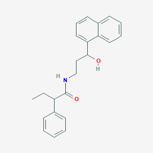 N-(3-hydroxy-3-(naphthalen-1-yl)propyl)-2-phenylbutanamide