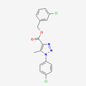 3-chlorobenzyl 1-(4-chlorophenyl)-5-methyl-1H-1,2,3-triazole-4-carboxylate