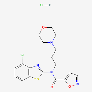 N-(4-chlorobenzo[d]thiazol-2-yl)-N-(3-morpholinopropyl)isoxazole-5-carboxamide hydrochloride