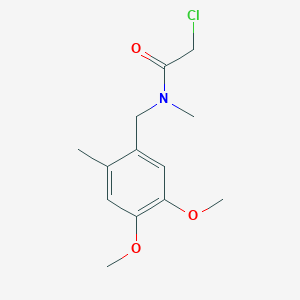 2-chloro-N-[(4,5-dimethoxy-2-methylphenyl)methyl]-N-methylacetamide