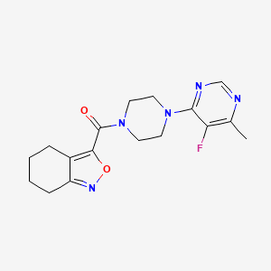 3-[4-(5-Fluoro-6-methylpyrimidin-4-yl)piperazine-1-carbonyl]-4,5,6,7-tetrahydro-2,1-benzoxazole