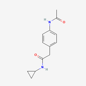 B2794201 2-(4-acetamidophenyl)-N-cyclopropylacetamide CAS No. 1060247-57-5