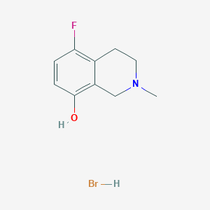 molecular formula C10H13BrFNO B2794215 5-Fluoro-2-methyl-1,2,3,4-tetrahydroisoquinolin-8-OL hbr CAS No. 2402829-00-7