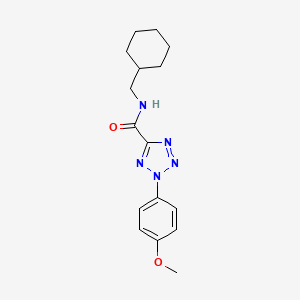 molecular formula C16H21N5O2 B2794224 N-(cyclohexylmethyl)-2-(4-methoxyphenyl)-2H-tetrazole-5-carboxamide CAS No. 1396878-42-4