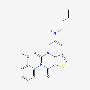 molecular formula C19H21N3O4S B2794234 N-butyl-2-[3-(2-methoxyphenyl)-2,4-dioxo-1H,2H,3H,4H-thieno[3,2-d]pyrimidin-1-yl]acetamide CAS No. 1261016-32-3