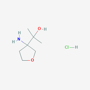 2-(3-Aminooxolan-3-yl)propan-2-ol;hydrochloride