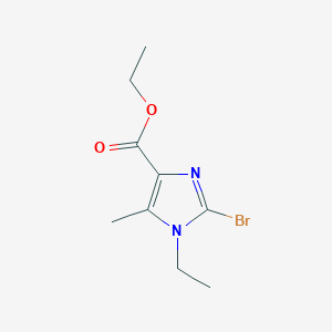 molecular formula C9H13BrN2O2 B2794261 Ethyl 2-bromo-1-ethyl-5-methyl-1H-imidazole-4-carboxylate CAS No. 1708380-05-5