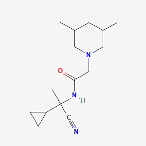 N-(1-cyano-1-cyclopropylethyl)-2-(3,5-dimethylpiperidin-1-yl)acetamide
