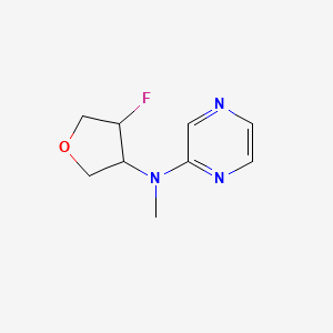 molecular formula C9H12FN3O B2794266 N-(4-fluorooxolan-3-yl)-N-methylpyrazin-2-amine CAS No. 2201616-93-3