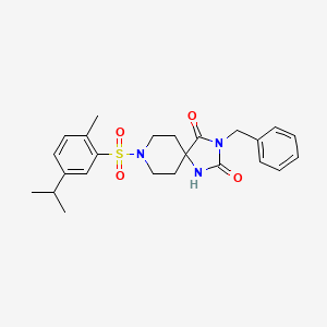 3-Benzyl-8-((5-isopropyl-2-methylphenyl)sulfonyl)-1,3,8-triazaspiro[4.5]decane-2,4-dione