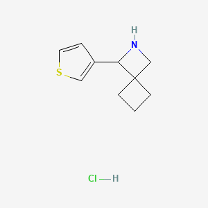 1-(Thiophen-3-yl)-2-azaspiro[3.3]heptane hydrochloride