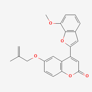 4-(7-methoxy-1-benzofuran-2-yl)-6-[(2-methylprop-2-en-1-yl)oxy]-2H-chromen-2-one