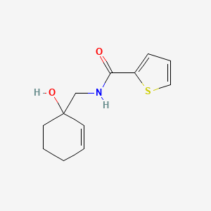 molecular formula C12H15NO2S B2794345 N-[(1-hydroxycyclohex-2-en-1-yl)methyl]thiophene-2-carboxamide CAS No. 2097935-97-0