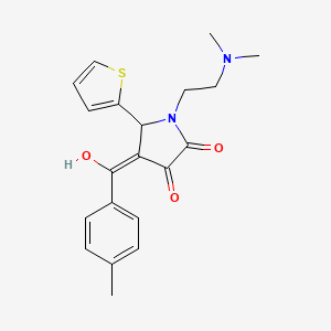 1-(2-(dimethylamino)ethyl)-3-hydroxy-4-(4-methylbenzoyl)-5-(thiophen-2-yl)-1H-pyrrol-2(5H)-one