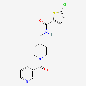 5-chloro-N-((1-nicotinoylpiperidin-4-yl)methyl)thiophene-2-carboxamide