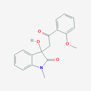 molecular formula C18H17NO4 B279436 3-hydroxy-3-[2-(2-methoxyphenyl)-2-oxoethyl]-1-methyl-1,3-dihydro-2H-indol-2-one 
