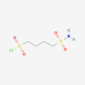 molecular formula C4H10ClNO4S2 B2794373 4-Sulfamoylbutane-1-sulfonyl chloride CAS No. 2089254-97-5