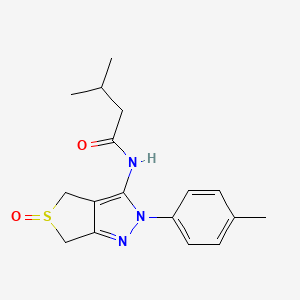 3-methyl-N-(5-oxido-2-(p-tolyl)-4,6-dihydro-2H-thieno[3,4-c]pyrazol-3-yl)butanamide