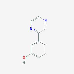 molecular formula C10H8N2O B2794385 3-Pyrazin-2-ylphenol CAS No. 570432-61-0