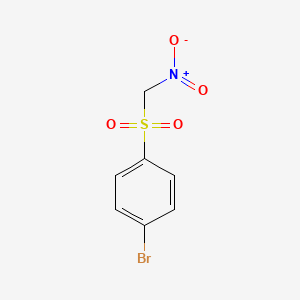molecular formula C7H6BrNO4S B2794391 ((4-Bromophenyl)sulfonyl)nitromethane CAS No. 122263-08-5