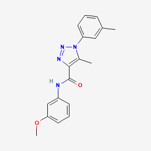 N-(3-methoxyphenyl)-5-methyl-1-(3-methylphenyl)triazole-4-carboxamide