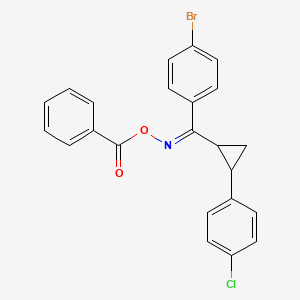 1-{2-[[(Benzoyloxy)imino](4-bromophenyl)methyl]cyclopropyl}-4-chlorobenzene