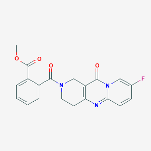 methyl 2-(13-fluoro-2-oxo-1,5,9-triazatricyclo[8.4.0.03,8]tetradeca-3(8),9,11,13-tetraene-5-carbonyl)benzoate