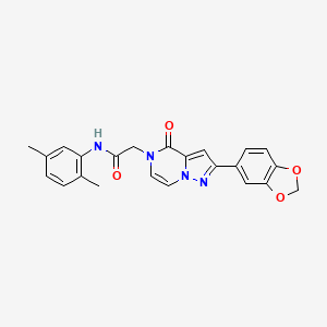 2-[2-(1,3-benzodioxol-5-yl)-4-oxopyrazolo[1,5-a]pyrazin-5(4H)-yl]-N-(2,5-dimethylphenyl)acetamide